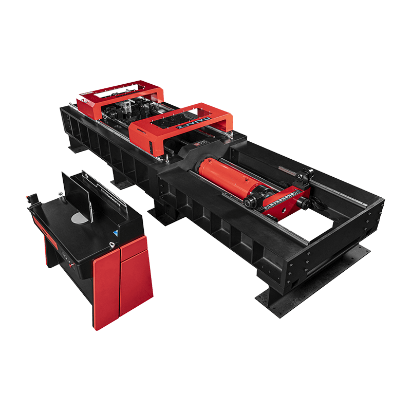 Mikroprocesszoros vezérlésű elektro-hidraulikus szervo univerzális vizsgálógép (vízszintes)